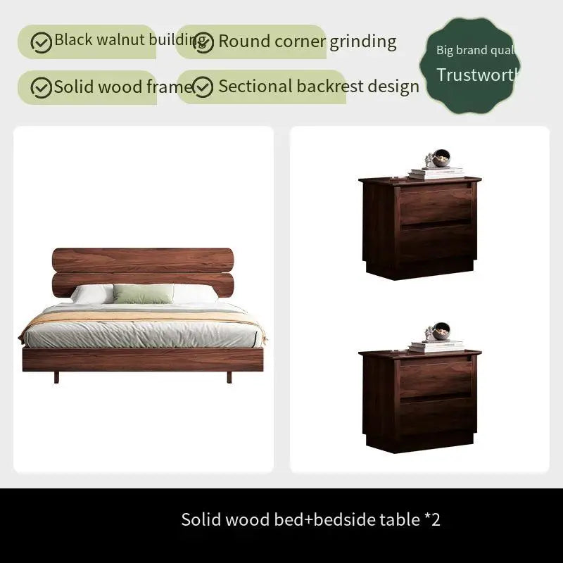 Modern Wood Loft King Bed
