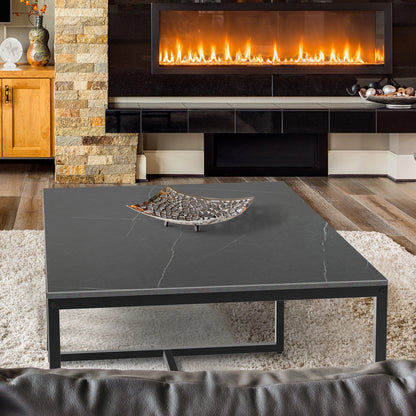 Marble & Metal Coffee Table
