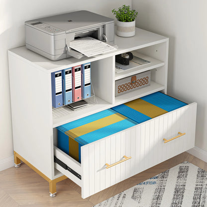 Lateral File Cabinet with Drawer