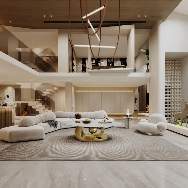 Exquisite Modern Oval Coffee table