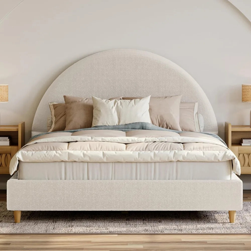 Arch Shaped Headboard Bed