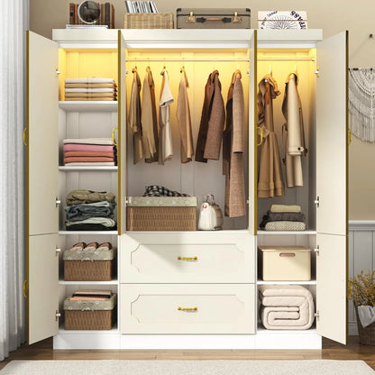 4 Doors Armoire Wardrobe