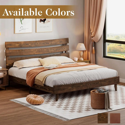 Solid Wood Platform Bed