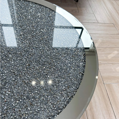 Mirrored Crystal Coffee Table