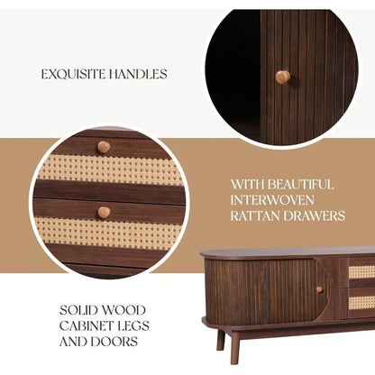 Modern Fluted TV Stand
