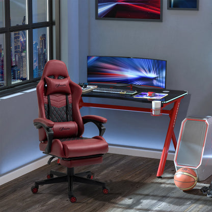 Gaming Chair with Footrest