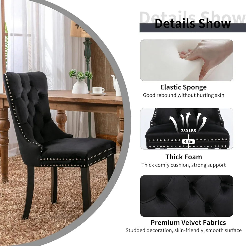 5 Piece Luxury Round Glass Dining Set