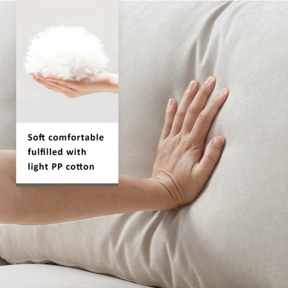 Modern Sectional Sofa with Throw Pillows