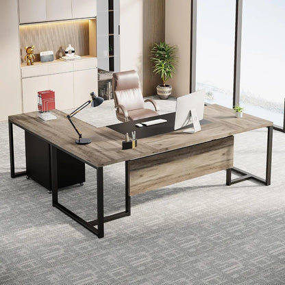L-Shaped Executive Desk