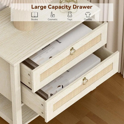 White Night Stand Set Of 2