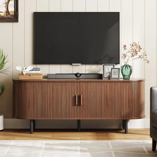 TV Stand with Sliding Doors