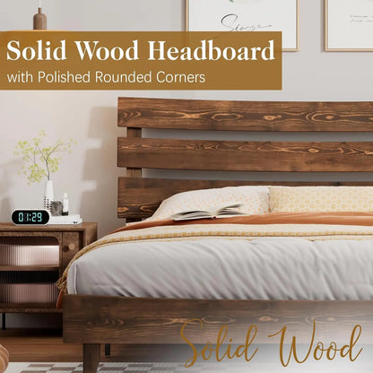 Solid Wood Platform Bed