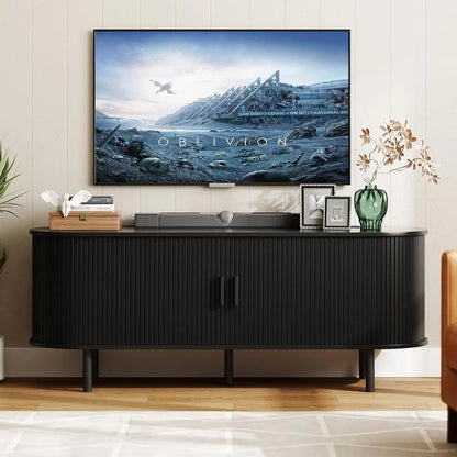 TV Stand with Sliding Doors